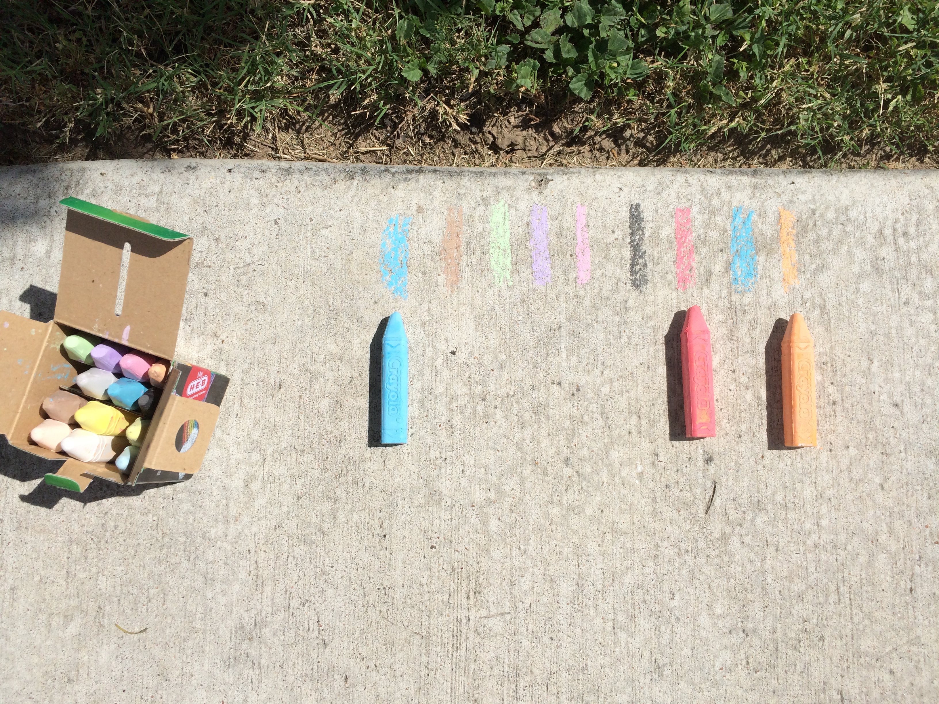 Color testing before chalking