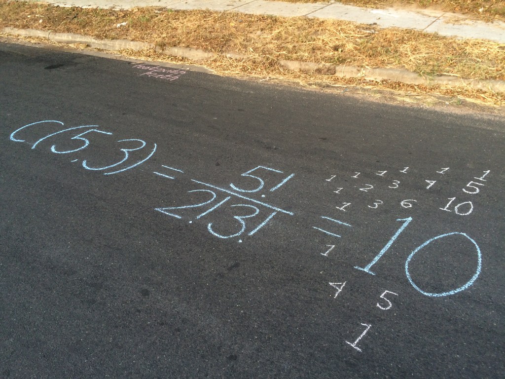 5 choose 3 with footpath math tag