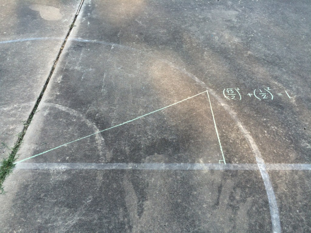 First triangle and demonstration of identity