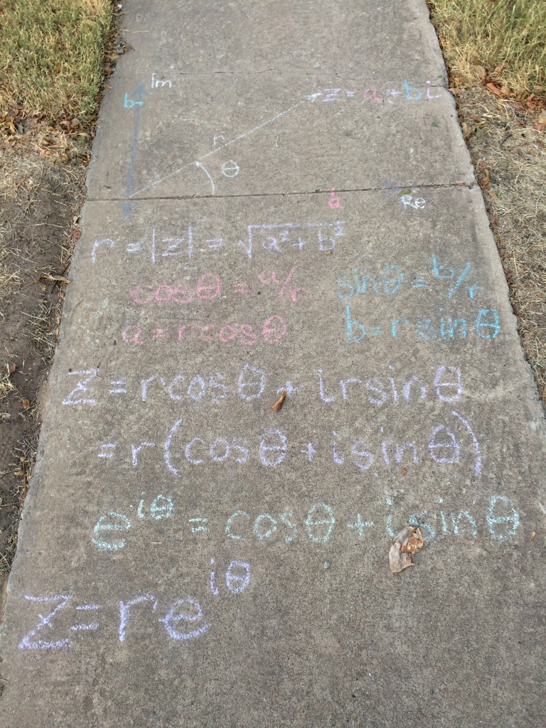 Fading chalk from last week's post
